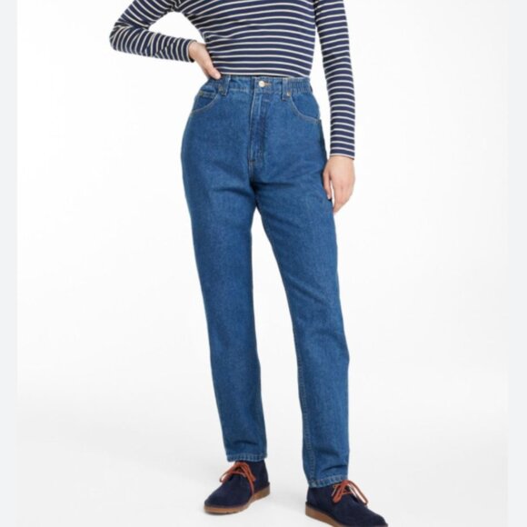 LL Bean High Rise Mom Jeans - Picture 2 of 6